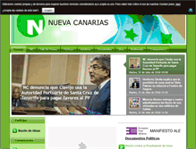 Tablet Screenshot of nuevacanarias.org